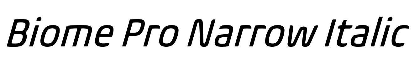 Biome Pro Narrow Italic